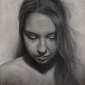 Ana, original Woman Charcoal Drawing and Illustration by Cris DK